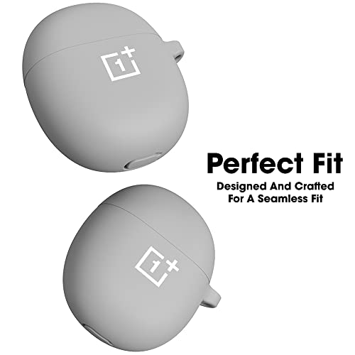 Sounce Earphone Case Cover Compatible with OnePlus Nord Buds CE, Soft Silicone Skin Case Cover Shock-Absorbing Protective Case with Keychain [Front LED Visible]