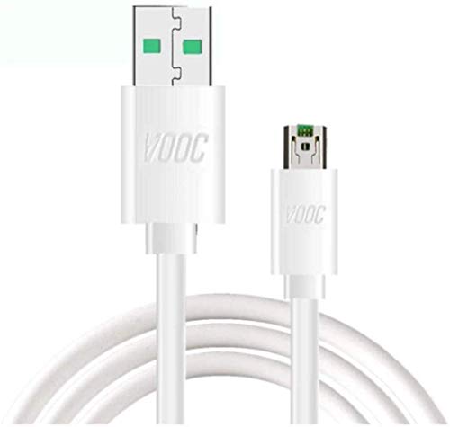 Sounce Fast Charging Cable Compatible for Oppo Reno/Oppo F9 Pro/ F11 Pro Up to 4Amp for All Oppo Smartphones Flash/Super VOOC Micro USB 7 Pin Data Sync