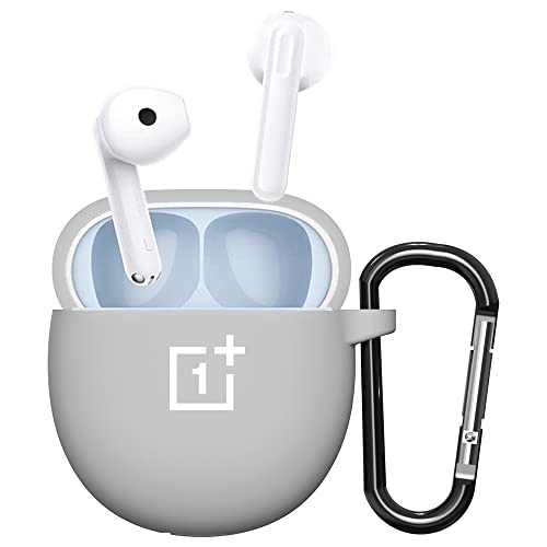 Sounce Earphone Case Cover Compatible with OnePlus Nord Buds CE, Soft Silicone Skin Case Cover Shock-Absorbing Protective Case with Keychain [Front LED Visible]