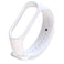Sounce Silicone Adjustable Watch Band Strap For Xiaomi Mi Band 3/ Mi Band 4 (Not Compatible For Mi Band 1/2) (White)