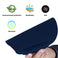 Sounce Mouse Pad, Ergonomic Mouse Pad with Comfortable Gel Wrist Rest Support and Lycra Cloth, Non-Slip PU Base for Easy Typing Pain Relief, Durable and Washable, Classic (Blue)