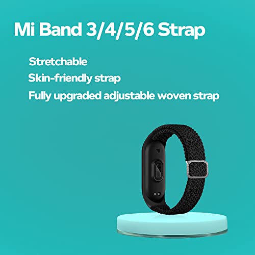 Sounce Cotton Adjustable Xiaomi Mi Band 3/ Mi Band 4/ Mi Band 5 & Mi Band 6 Watch Strap Band Bracelet (Not Compatible with Mi Band 1/2)