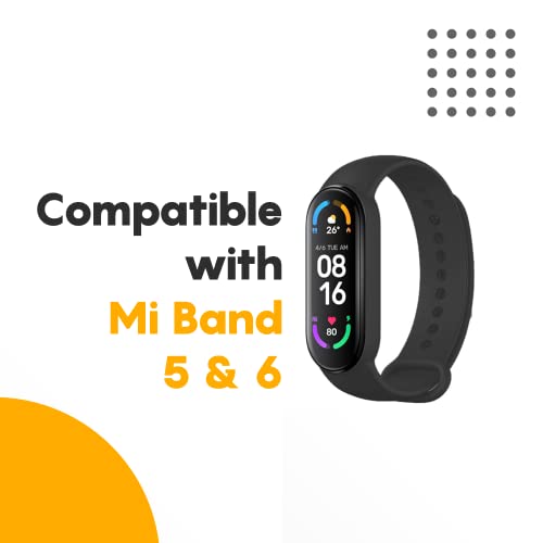 Sounce Adjustable Band Strap Compatible for Xiaomi Mi Band 5/ Mi Band 6 (Not Compatible with Mi Band 3/4)