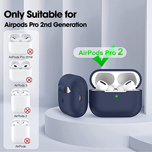 Silicone Protective Cover for AirPods Pro Case, Dual-Layer Soft Skin Cute Case  Designer with Keychain, Shock & Dust Resistant for AirPods Pro Case (Black  and White) price in Saudi Arabia