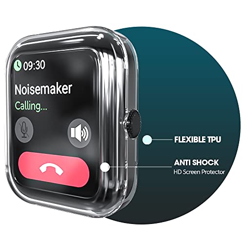 Sounce Protective Case Cover Compatible Noise Colorfit Pulse Buzz Protective Case PET HD Clear Ultra-Thin Cover with Unbreakable Screen Guard