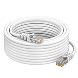 Sounce Cat6 Ethernet Cable 550 MHz Outdoor & Indoor, Upto 10 Gbps Support Cat6 Network, Heavy Duty Flat LAN Internet Patch Cord, Solid Weatherproof High Speed Cable for Router, Modem