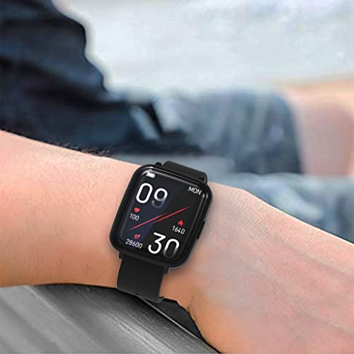 Sounce Watch Case Compatible for Fire-Boltt Ninja 3 Tempered Glass Screen Protector,HD Clear Touch Sensitive Ultra Thin PET Protective Cover