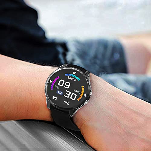 Sounce Watch Case Compatible for Fire-Boltt Phoenix Tempered Glass Screen Protector,HD Clear Touch Sensitive Ultra Thin PET Protective Cover