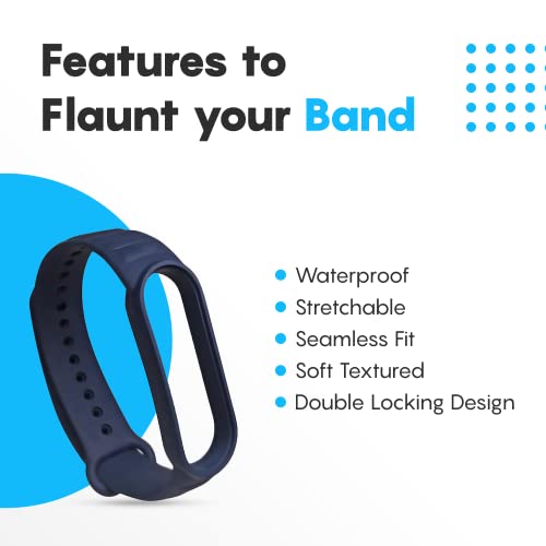 Sounce Adjustable Band Strap Compatible for Xiaomi Mi Band 5/ Mi Band 6 (Not Compatible with Mi Band 3/4)