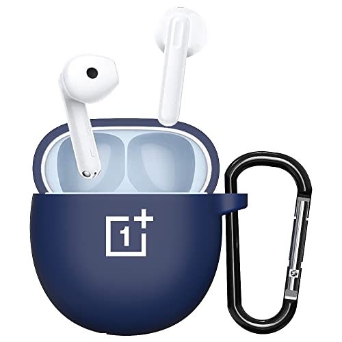 Sounce Earphone Case Cover Compatible with OnePlus Nord Buds CE, Soft Silicone Skin Case Cover Shock-Absorbing Protective Case with Keychain [Front LED Visible]