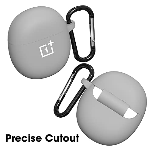 Sounce Earphone Case Cover Compatible with OnePlus Nord Buds CE, Soft Silicone Skin Case Cover Shock-Absorbing Protective Case with Keychain [Front LED Visible]