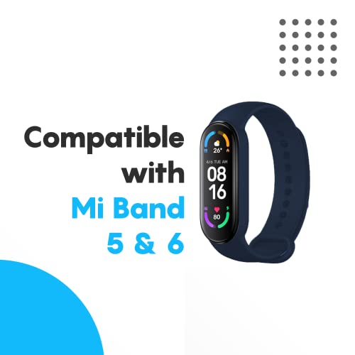 Sounce Adjustable Band Strap Compatible for Xiaomi Mi Band 5/ Mi Band 6 (Not Compatible with Mi Band 3/4)