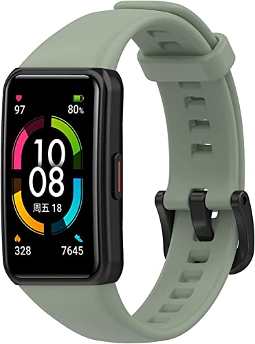 Sounce Replacement Silicone Strap Compatible with Honor Band 6 & Huawei Band 6 (Not Compatible with Any Other Model) Device Not Included Strap Band Bracelet
