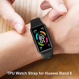 Sounce Replacement Silicone Strap Compatible with Honor Band 6 & Huawei Band 6 (Not Compatible with Any Other Model) Device Not Included Strap Band Bracelet