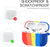 Sounce Air Pods 3 Case Cover with Keychain Neck, Protective Silicone Case Skin Compatible with Air Pods 3rd Generation (2021 Released), Shockproof, Supports Wireless Charging [Rainbow]