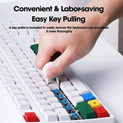 Sounce Cleaning Soft Brush Keyboard Cleaner 5-in-1 Multi-Function Computer Cleaning Tools Kit Corner Gap Duster Keycap Puller for Bluetooth Earphones Lego Laptop AirPods Pro Camera Lens