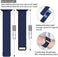 Sounce Compatible for Watch Band 38mm 40mm 41mm Adjustable Stainless Steel Mesh Wristband Sport Loop for Watch Series 6/5/4/3/2/1, SE - Blue