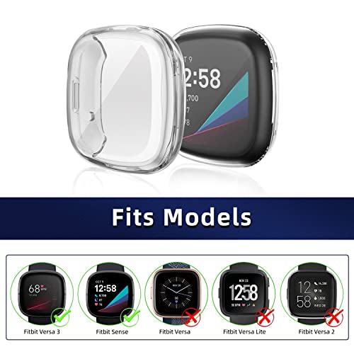 Sounce Screen Protector Compatible with Fitbit Versa 3/Fitbit Sense, S