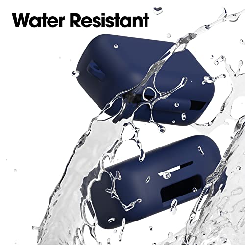 Sounce Earphone Case Cover Compatible with Boult Audio AirBass PowerBuds, Soft Silicone Skin Case Cover Shock-Absorbing Protective Case with Keychain [Front LED Visible] -(Black)  INR₹19900INR₹199.0