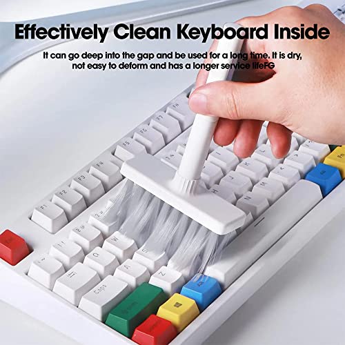 Sounce Cleaning Soft Brush Keyboard Cleaner 5-in-1 Multi-Function Computer Cleaning Tools Kit Corner Gap Duster Keycap Puller for Bluetooth Earphones Lego Laptop AirPods Pro Camera Lens