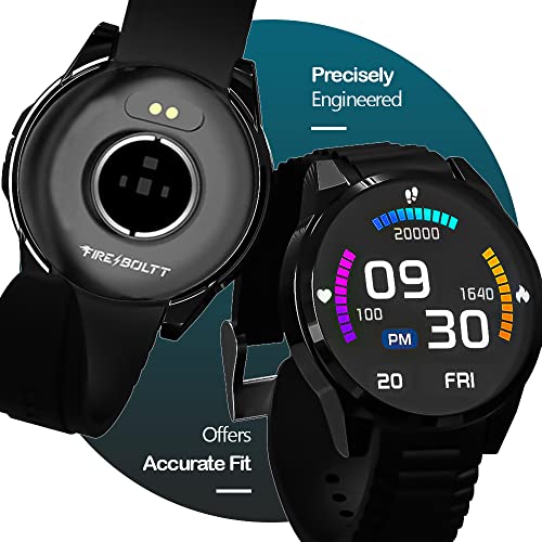 Sounce Watch Case Compatible for Fire-Boltt Phoenix Tempered Glass Screen Protector,HD Clear Touch Sensitive Ultra Thin PET Protective Cover