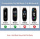 Sounce Black Transparent Adjustable Xiaomi Mi Band 3/ Mi Band 4 Watch Silicone Strap Band Bracelet (Not Compatible with Mi Band 1/2)