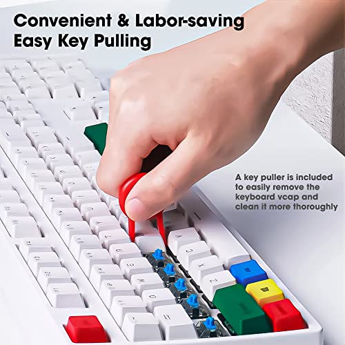 Sounce Cleaning Soft Brush Keyboard Cleaner 5-in-1 Multi-Function Computer Cleaning Tools Kit Corner Gap Duster Keycap Puller for Bluetooth Earphones Lego Laptop AirPods Pro Camera Lens