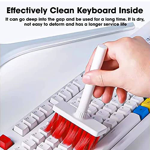 Sounce Cleaning Soft Brush Keyboard Cleaner 5-in-1 Multi-Function Computer Cleaning Tools Kit Corner Gap Duster Keycap Puller for Bluetooth Earphones Lego Laptop AirPods Pro Camera Lens