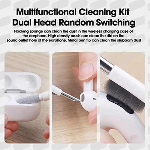Sounce Cleaning Soft Brush Keyboard Cleaner 5-in-1 Multi-Function Computer Cleaning Tools Kit Corner Gap Duster Keycap Puller for Bluetooth Earphones Lego Laptop AirPods Pro Camera Lens