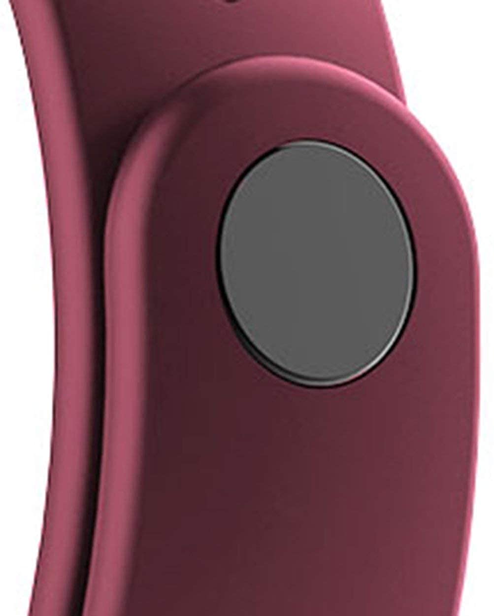 Sounce Silicone Adjustable Watch Band Strap For Xiaomi Mi Band 3/ Mi Band 4 (Not Compatible For Mi Band 1/2) (Red Vine)