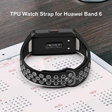 Sounce Replacement Silicone Strap Compatible with Honor Band 6 & Huawei Band 6 (Not Compatible with Any Other Model) Device Not Included Strap Band Bracelet