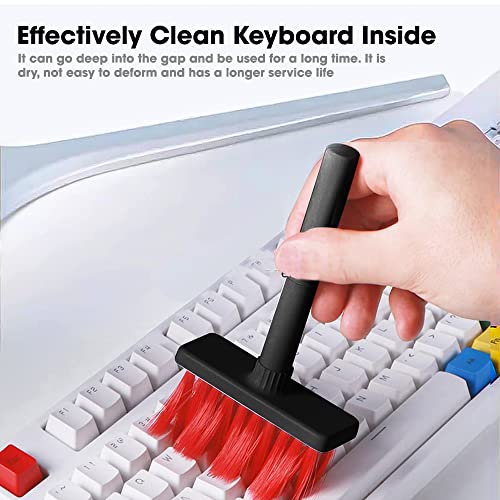 Sounce Cleaning Soft Brush Keyboard Cleaner 5-in-1 Multi-Function Computer Cleaning Tools Kit Corner Gap Duster Keycap Puller for Bluetooth Earphones Lego Laptop AirPods Pro Camera Lens