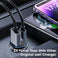 Sounce 38W Car Charger Type-C 20W PD & 18W 3.0 Qualcomm Certified Dual USB Car Charger Compatible with All Smartphones & Tablets (Black)