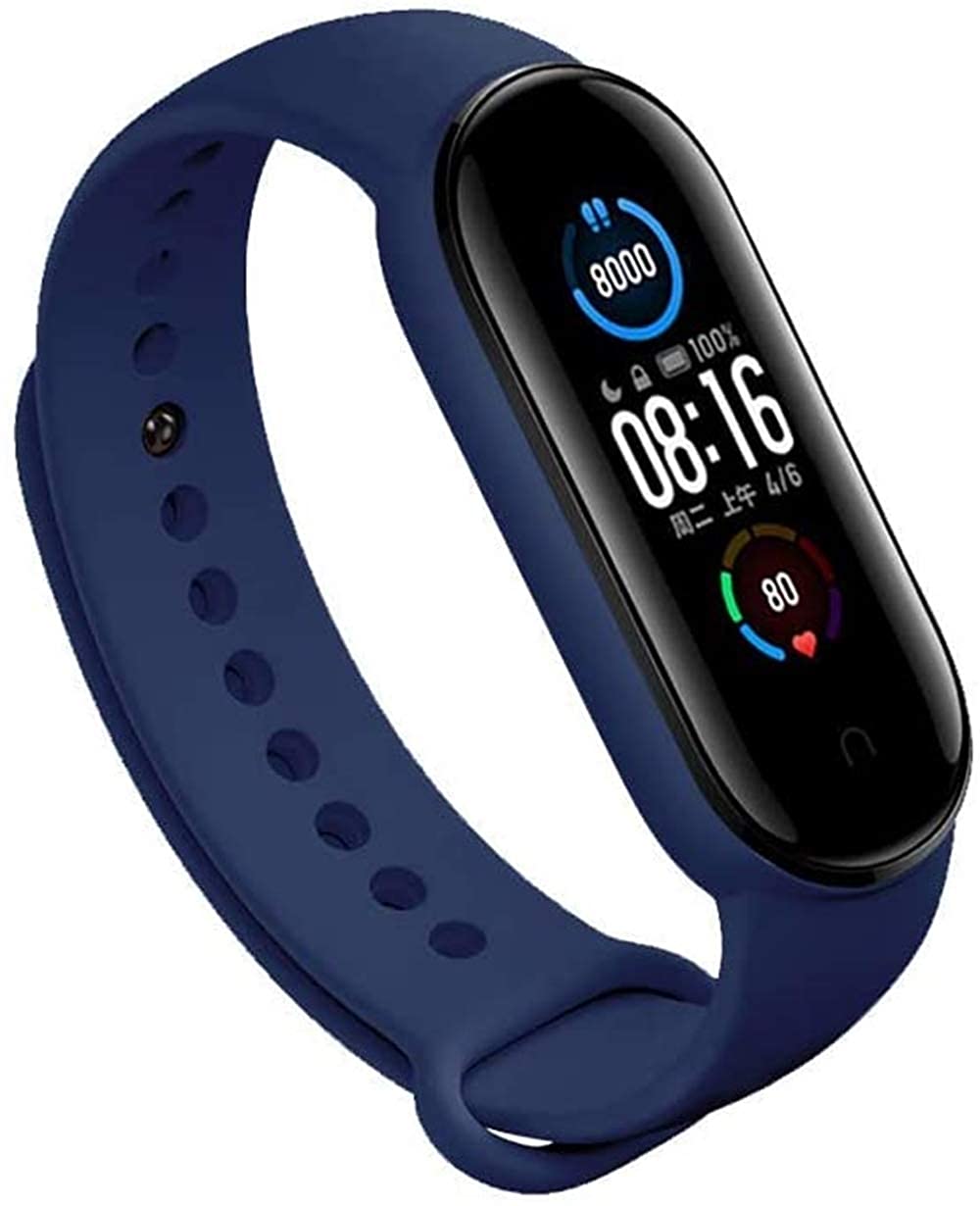 Sounce Adjustable Xiaomi Mi Band 5 & Mi Band 6 Watch Strap Silicone Adjustable - Set of 5