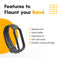 Sounce Adjustable Band Strap Compatible with Xiaomi Mi Band 5/ Mi Band 6 (Not Compatible with Mi Band 3/4) - (Grey)
