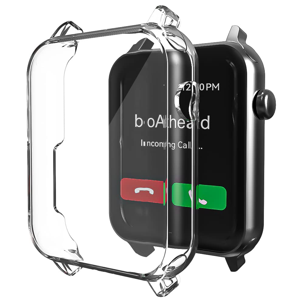 Sounce Protective Case Cover Compatible Boat Wave Call Protective Case PET HD Clear Ultra-Thin Cover with Unbreakable Screen Guard