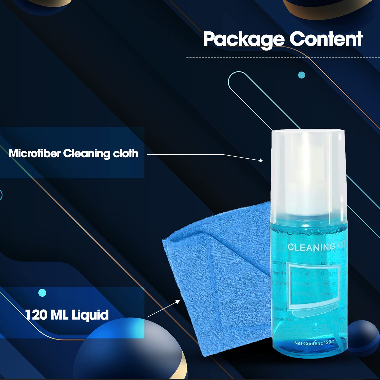 Sounce Electronic Screen Cleaning Kit 2 in 1 LCD LED Screen Wipes, 120