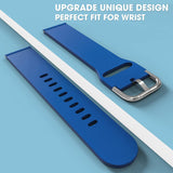 Sounce Silicone 22mm Replacement Band Strap with Metal Buckle Compatible with Boat Xtend, ColorFit Ultra/Ultra 2, Pro 3 Smart Watch & All Watches