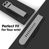 Sounce Silicone 22mm Replacement Band Strap with Metal Buckle Compatible with Boat Xtend, ColorFit Ultra/Ultra 2, Pro 3 Smart Watch & All Watches