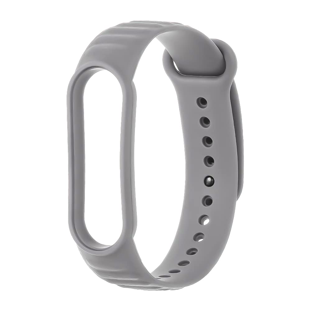 Sounce Adjustable Band Strap Compatible with Xiaomi Mi Band 5/ Mi Band 6 (Not Compatible with Mi Band 3/4) - (Grey)