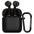 Sounce Earphone Case Cover Compatible with Boat Airdopes 131, Soft Silicone Skin Case Cover Shock-Absorbing Protective Case with Keychain [Front LED Visible]