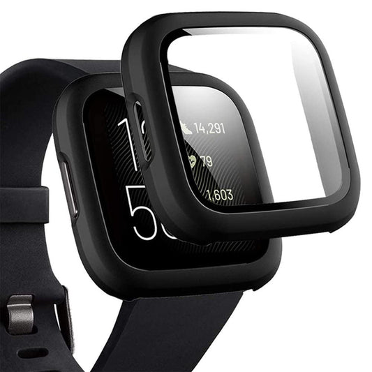 Sounce Screen Protector Compatible with Fitbit Versa 2 Case, Ultra-Thin Slim Soft TPU Protective Case All-Around Full Cover Bumper Shell for Fitbit Versa 2 Smart Watch