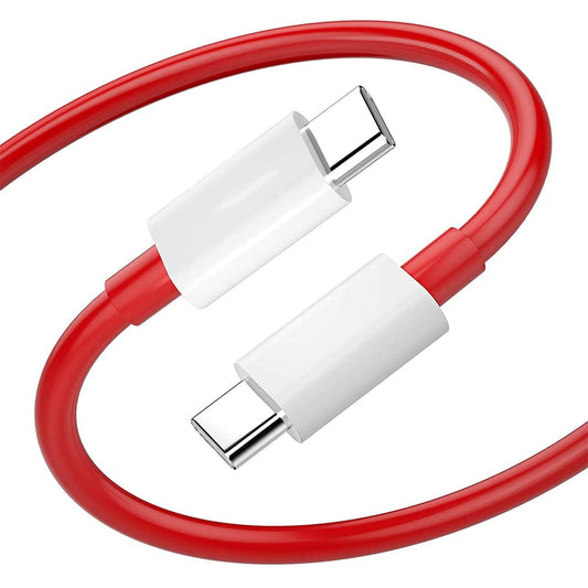 Sounce Type-C to Type-C Cable 65W Compatible with OnePlus 9 Pro 9 8T Fast Charging Cable 6.5A Warp Charge USB C to USB C Cable, 1 mtr Super Fast Charging Cord Compatible with S21 S21 Ultra Fold 3