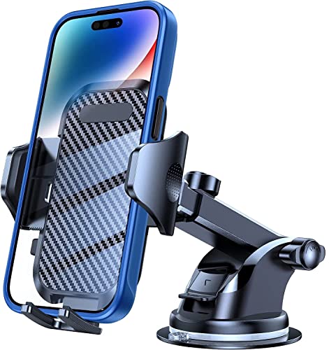 Sounce Universal Phone Mount for Car [Solid & Durable] Car Mobile Phone Holder Mount for Dashboard 360° Rotational, Strong Suction Cup, Compatible with 4 to 7-inch Devices